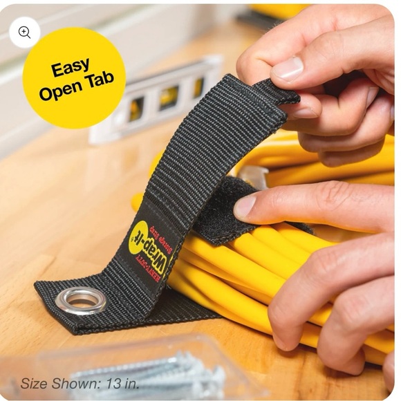 Wrap It Storage Heavy Duty Storage Straps Assorted 6 Pack Velcro Easy Organize - Picture 5 of 7